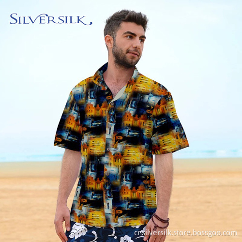 Half Sleeve Party Men Wear Summer Shirt